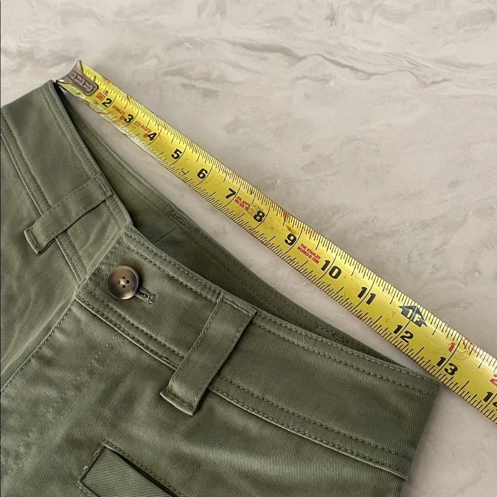 On 34th Women's High-Rise Wide-Leg Chino Pants Green size 2 - Picture 13 of 16